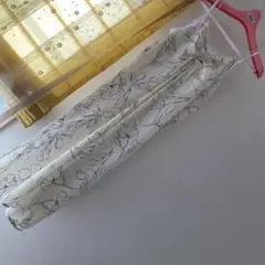 花柄キャミソールワンピース　 アイボリー　線柄　M キャミワンピース　春夏　美品