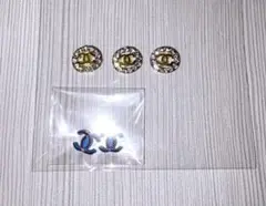 ち*ま様 3個セットとおまけ付きのCCロゴネイルパーツ