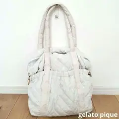 gelato pique レインボーキルティングママバッグ