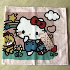 平成レトロ】ハローキティ タオル 200mm x 200mm - メルカリ