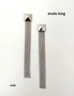 ✦No.289【studs long】スタッズロングピアス✦