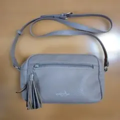ショルダーバッグ ベージュ タッセル付き レディースバック