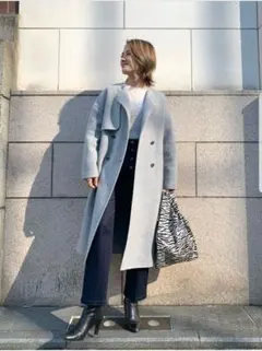 ジャーナルスタンダード ジーロンラムビーバーノーカラートレンチコート