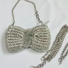 美品 アンテプリマ リボン型 ワイヤー 3way クラッチ ショルダー バッグ