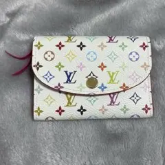 ルイヴィトン LV × TM カバー 村上隆 パスポートケース マルチカラー