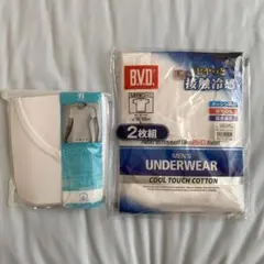 433: サイズＬ　接触冷感メンズシャツ【2枚】