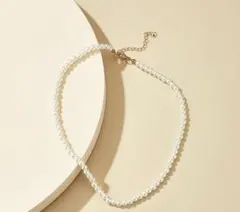 韓国風万能 パールネックレス  ビーズ レディース 一重ネックレス 鎖骨