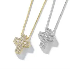 クロス型ネックレス ゴールド