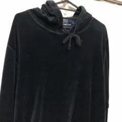 POLO by laluh lauren ポニー刺繍　ブラックパーカー