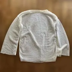 即日発送‼️ホワイトメッシュ長袖トップス　ジーナシスなどお好きな方に