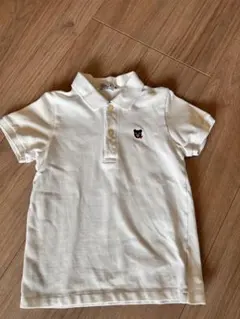 DOUBLE.B ホワイト ポロシャツ　ミキハウス