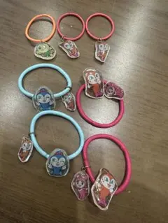 ドキンちゃん　コキンちゃん　ヘアゴムセット 7個