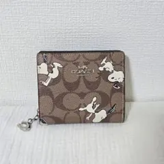 コーチ スヌーピー柄 二つ折り財布