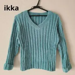 ikka 長袖 ニット セーター Vネック