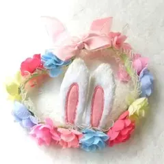 Oaken❄️プロフ必読⚠様専用　ディズニーリゾート　バニー　ヘアバンド　花飾り