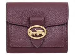 COACH コーチ 二つ折り財布 ボイセンベリー ホースアンドキャリッジ 金具