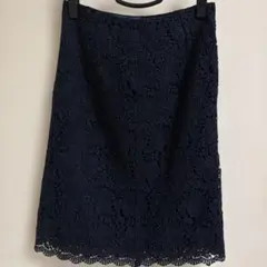 ネイビー スカート S 春夏秋用　natural beauty basic