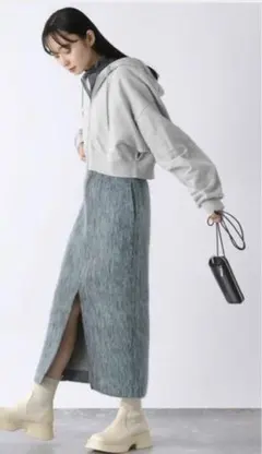 新品 JEANASIS シャギーウールナロースカートのサムネイル