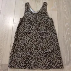 H&M レオパード柄 ジャンバースカート