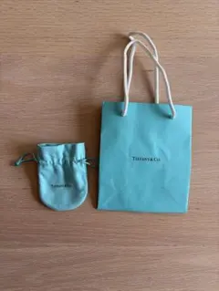 正規品】Tiffany & Co. ティファニー ショッパー 巾着ポーチ - メルカリ