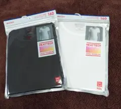 ユニクロ　ヒートテック　Uネック　2枚　160 新品