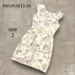 【PROPORTION BODY DRESSING】　ノースリーブワンピ　花柄