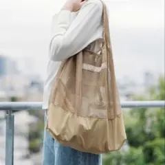 【完売商品］DEAN & DELUCA ネットショッピングバッグ ベージュのサムネイル