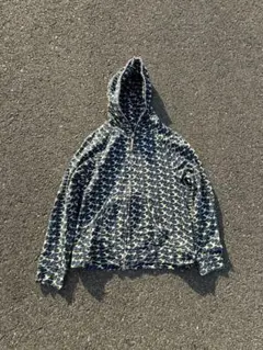 mercibeaucoup 魚パターン フード付きパーカー