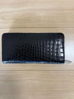 黒 クロコダイル風 長財布