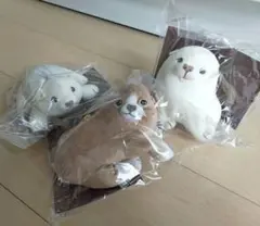 応挙犬ポーチ フェリシモ 江戸わんこが仲よくじゃれあう 江戸わんこ ぬいぐるみのサムネイル