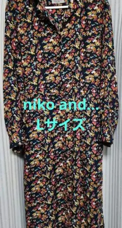 niko and…　総柄　ワンピース　サイズ4 　Lサイズ　メルカリ便