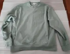 グリーン系 クルーネック スウェット L