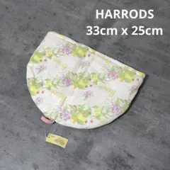 【未使用】Harrods 大型ポーチ　物入れ　お花柄のサムネイル