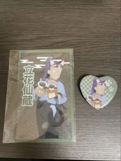 忍たま乱太郎　ナンジャタウン　立花仙蔵　缶バッジ　クリアシート