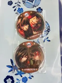 傷あり鬼滅の刃 ufotable Cafe 無限城編 コースター 炭治郎 義勇