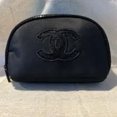 ［美品］CHANEL シャネル ポーチブラック ノベルティ