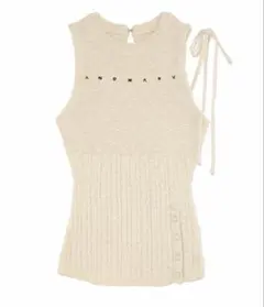 andmary Laina ribbon tank ivory - メルカリ