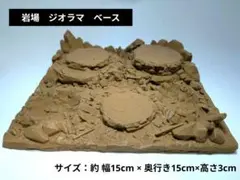 ジオラマのみ 荒野 ジオラマベース 汎用 フィギュア展示用 コンパクト