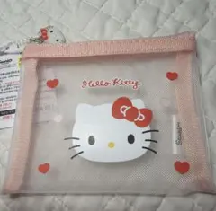 【韓国限定】ダイソー 韓国 キティ ポーチ メッシュポーチ キティポーチ 小