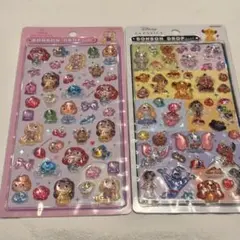 【正規品】ボンボンドロップシール ディズニー クラシック プリンセス 2点セット