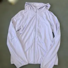 UNIQLO UVカット エアリズム　パーカー 150 パステルパープル