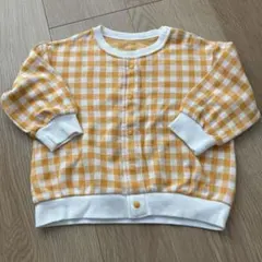 GU チェック柄 トレーナー 80cm