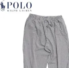 POLO RALPH LAUREN チェック イージーパンツ L グレー
