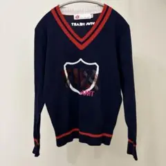 VIVA HEART ネイビー Vネックセーター　40