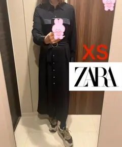コンサバ系ワンピース　ネイビー