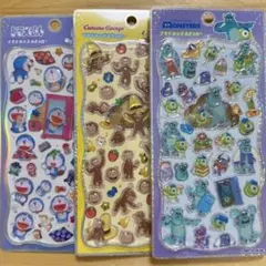正規品★プチドロップステッカー モンスター ジョージ ドラえもん 3種 プチドロ