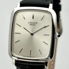 メンズ 稼働】SEIKO CREDOR 8J82-5A14 レクタンギュラー - メルカリ