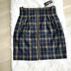 新品タグ付きLANDMARK チェック柄タイトスカート 9号日本製