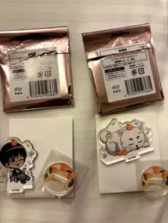 萩　銀魂暦　コラボグッズ　アクリルスタンド　新八　定春