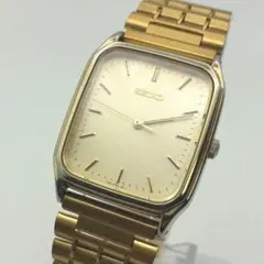 稼働品】SEIKO 7N01-0FA0 スクエア メンズ ゴールド ベルト交換 - メルカリ